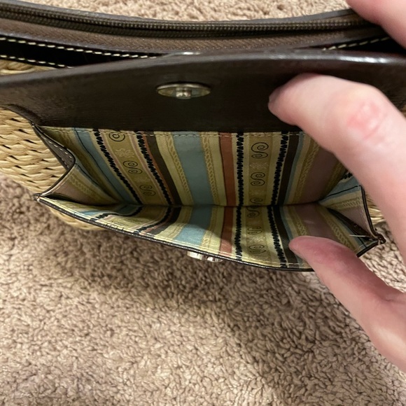 Brighton Straw and Leather Shoulder Bag - Picture 3 of 5